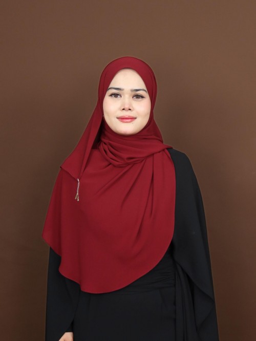 SHAWL DARLING DIAMOND CHIFFON IN MULBERRY