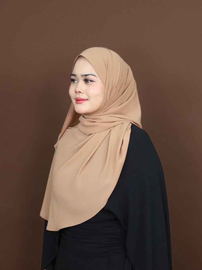 SHAWL DARLING DIAMOND CHIFFON IN CINNAMON SWIRL