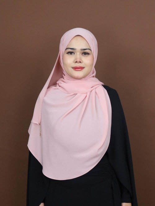 SHAWL DARLING DIAMOND CHIFFON IN COTTON CANDY