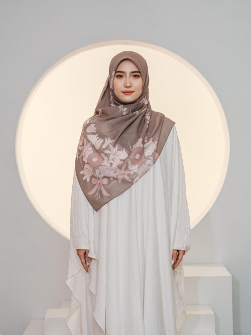 BAWAL PRINTED - QHASYRA ( SEAL GREY )