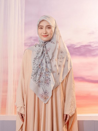 BAWAL PRINTED - BLOSSOM ( MISTY BLUE )