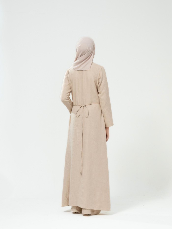 HELENA DRESS WITH PANTS IN BEIGE [M]