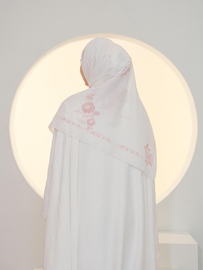 BAWAL PRINTED - QHASYRA ( DAISY WHITE )