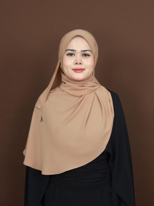 SHAWL DARLING DIAMOND CHIFFON IN CINNAMON SWIRL