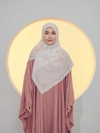 BAWAL PRINTED - AMMARA ( WHITE )
