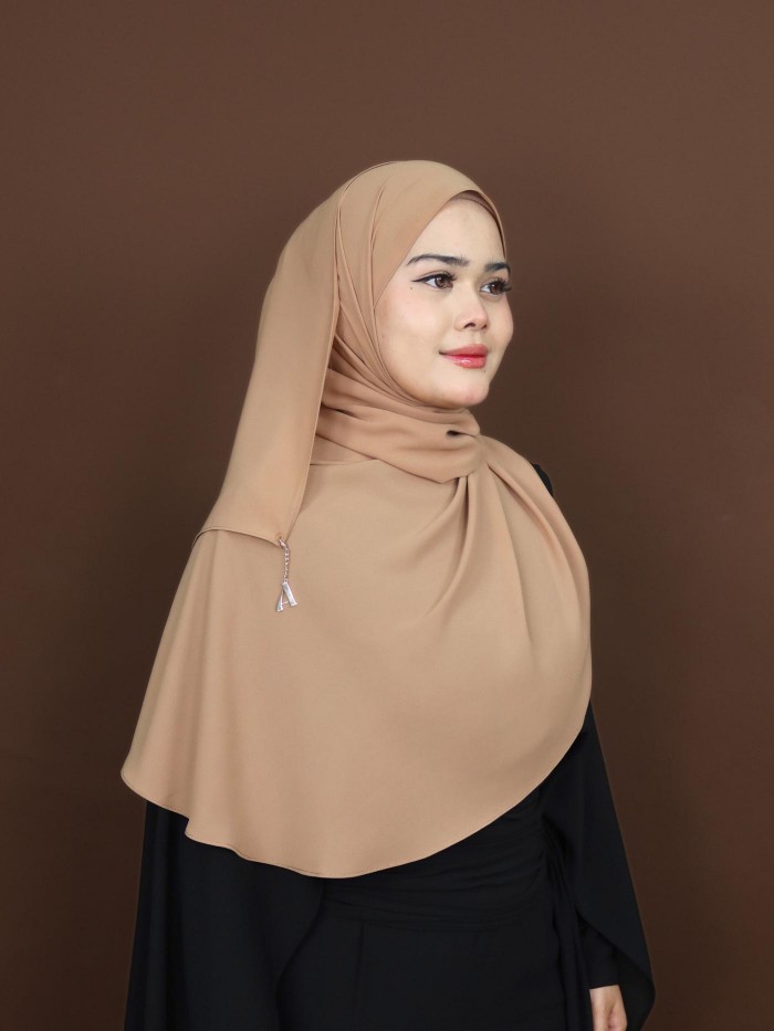 SHAWL DARLING DIAMOND CHIFFON IN CINNAMON SWIRL