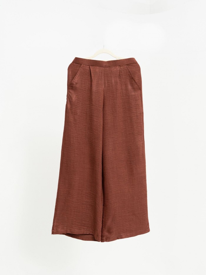 HELENA DRESS WITH PANTS IN RED BROWN [XL]