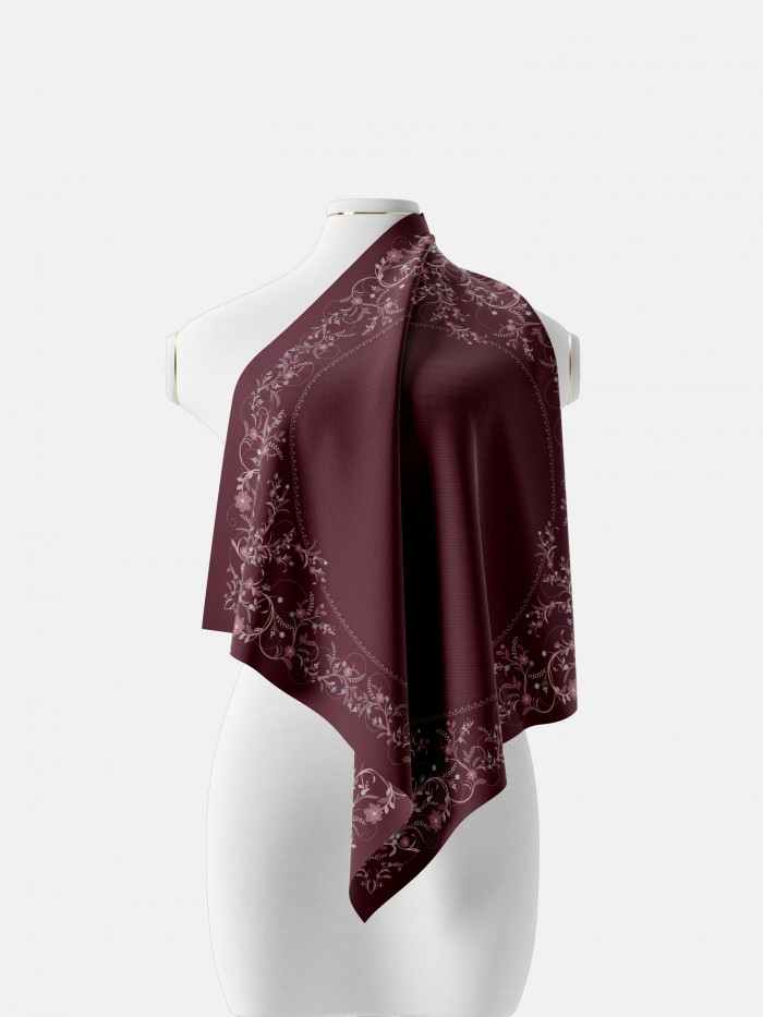 SHAWL SENIWARA IN EMBUN MERAH