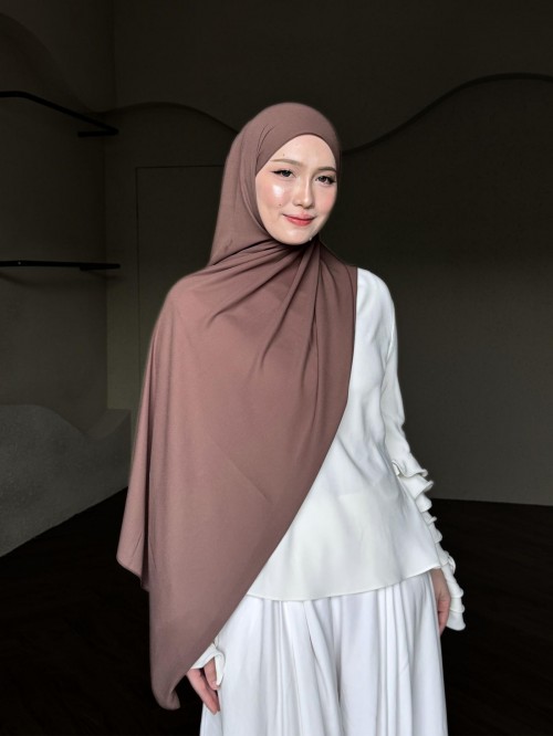 SHAWL DEAR CHIFFON IN ESPRESSO