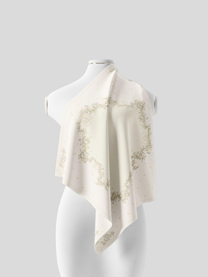 SHAWL WITH HER IN MARIGOLD