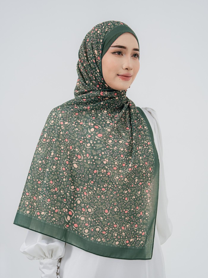 SHAWL TULIB IN MOSS EMERALD