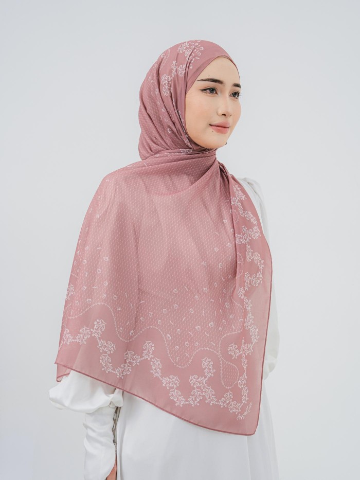 SHAWL TULIB IN MUTED BERRY