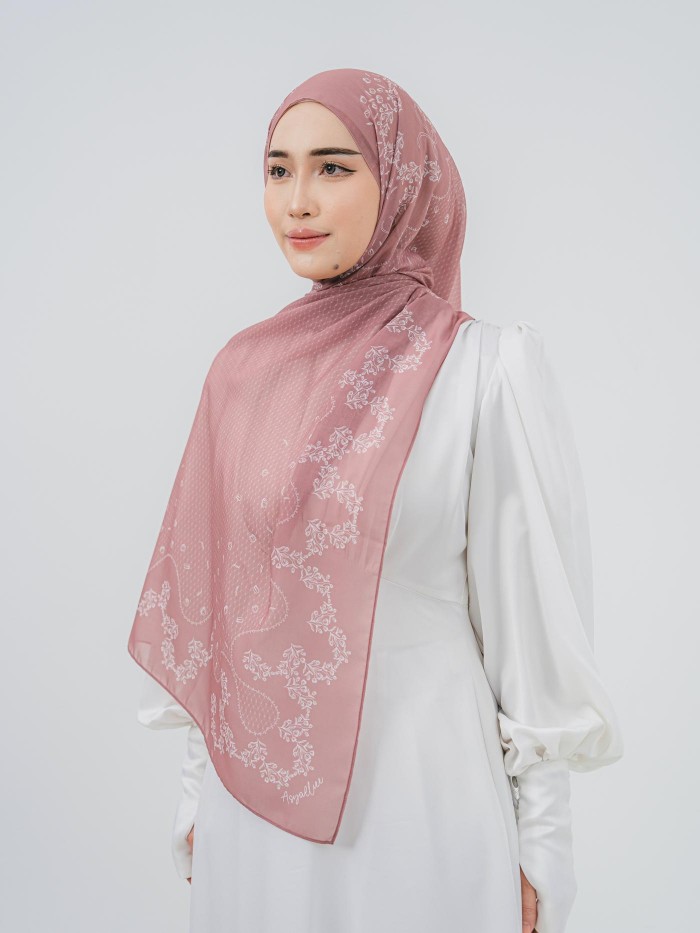 SHAWL TULIB IN MUTED BERRY