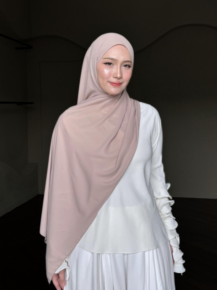 SHAWL DEAR CHIFFON IN ROSY BROWN