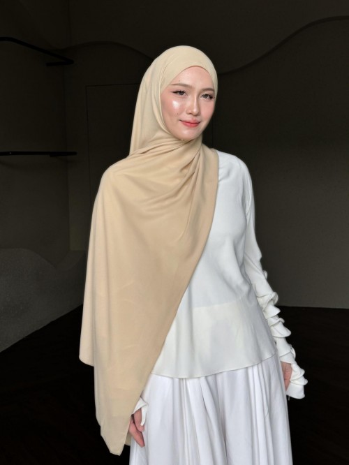 SHAWL DEAR CHIFFON IN SAND STONE