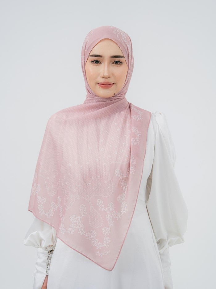 SHAWL TULIB IN SOFT BLUSH