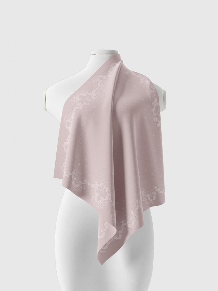 SHAWL TULIB IN SOFT BLUSH
