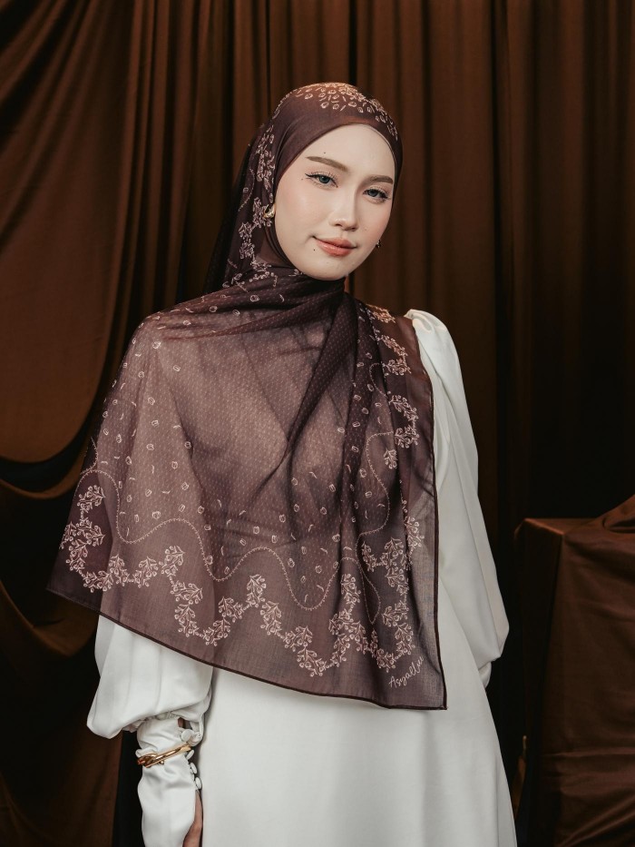SHAWL TULIB IN TRUFFLE BLOOM