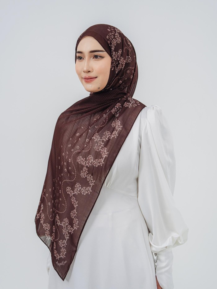 SHAWL TULIB IN TRUFFLE BLOOM