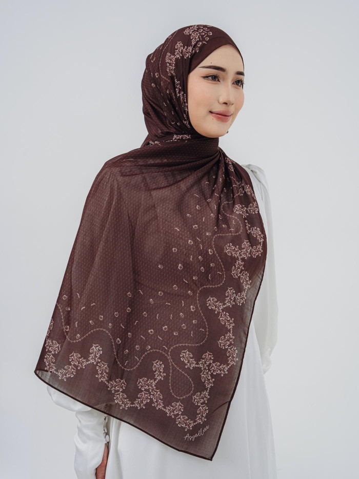 SHAWL TULIB IN TRUFFLE BLOOM
