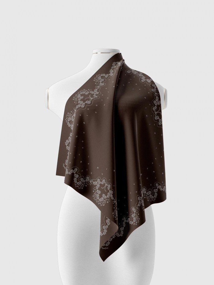 SHAWL TULIB IN TRUFFLE BLOOM