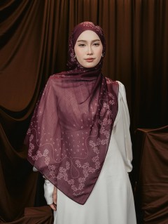 SHAWL TULIB IN VELVET RUBY