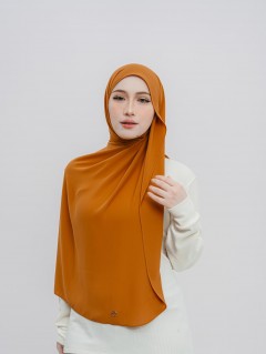 SHAWL DARLING DIAMOND CHIFFON IN CARAMEL