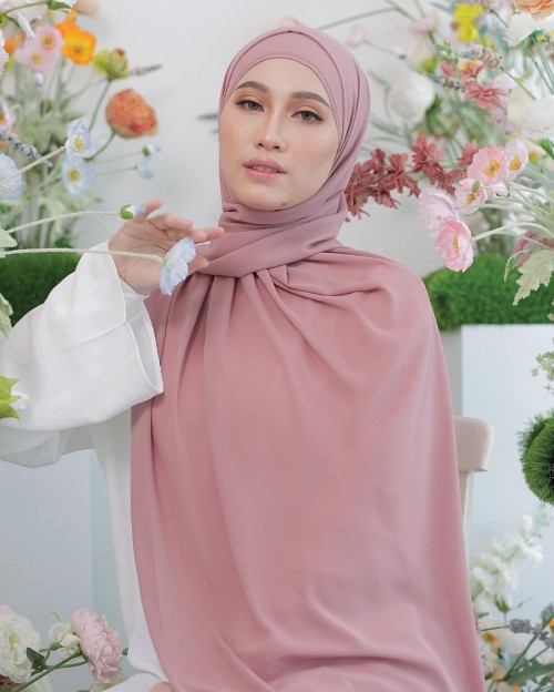 ASYALLIEE BASIC CHIFFON SHAWL ( BLOSSOM )