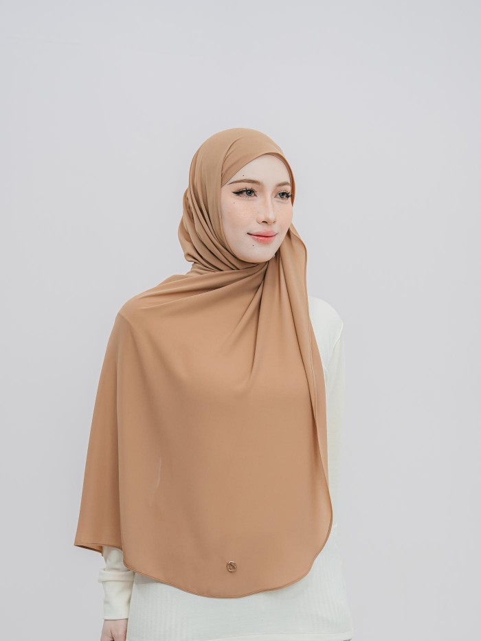 SHAWL DARLING DIAMOND CHIFFON IN CINNAMON SWIRL