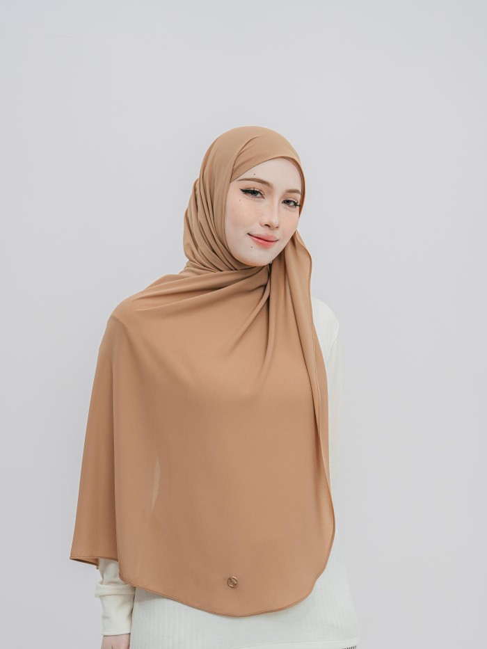 SHAWL DARLING DIAMOND CHIFFON IN CINNAMON SWIRL