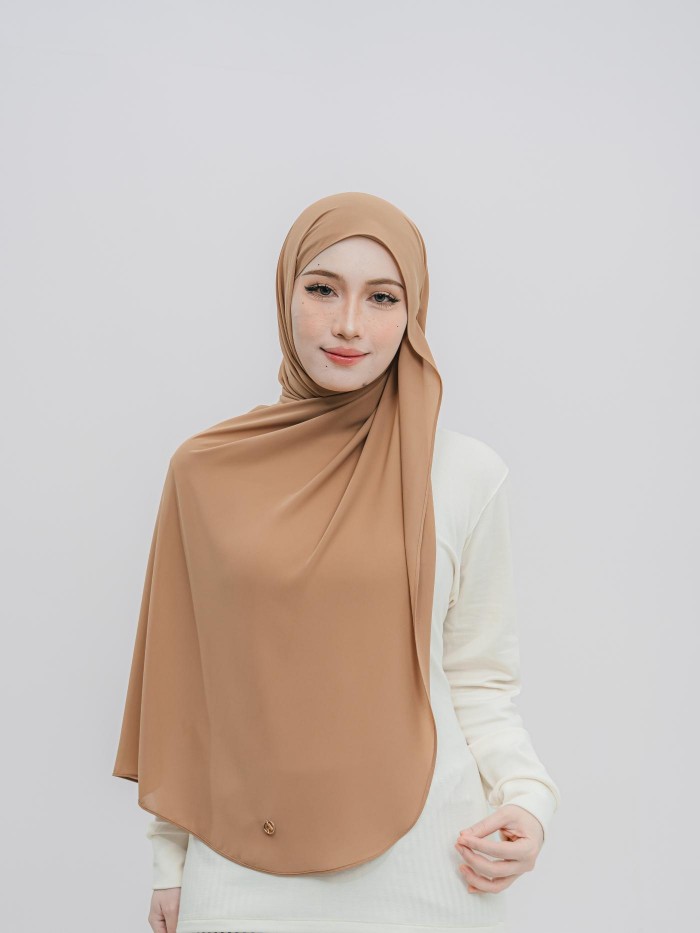 SHAWL DARLING DIAMOND CHIFFON IN CINNAMON SWIRL