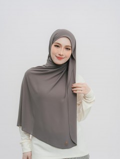 SHAWL DARLING DIAMOND CHIFFON IN DARK GREY