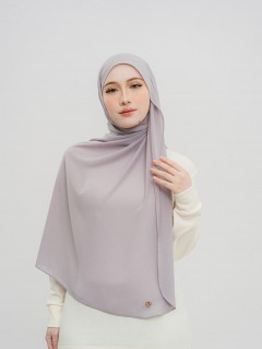 SHAWL DARLING DIAMOND CHIFFON IN LIGHT GREY