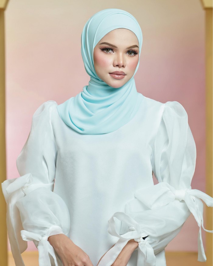 Basic Premium Chiffon Shawl (Baby Blue)