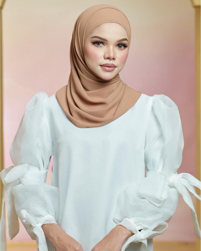 Basic Premium Chiffon Shawl (Pecan)