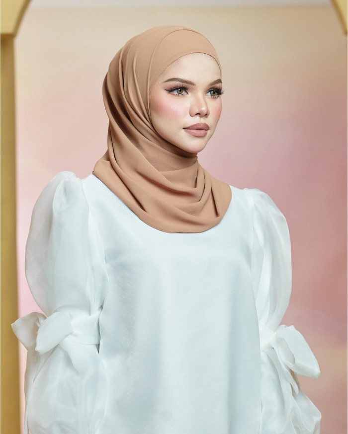 Basic Premium Chiffon Shawl (Pecan)