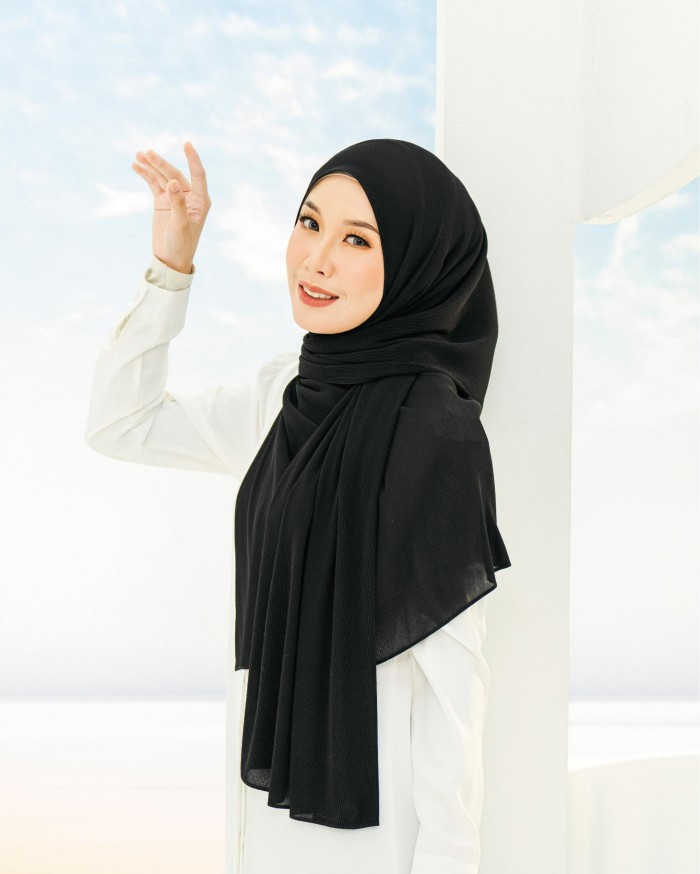 Hayyan Pleated Combo (Midnight)